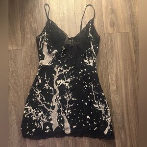 Ya-Ya 100% Silk Chemise in Black